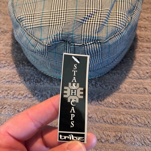 Tribe Headgear Stash Cap Plaid Military Hat Hidden Pocket NWT - Picture 2 of 7